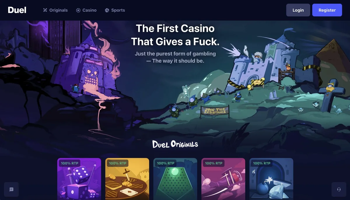Duel Casino with high RTP