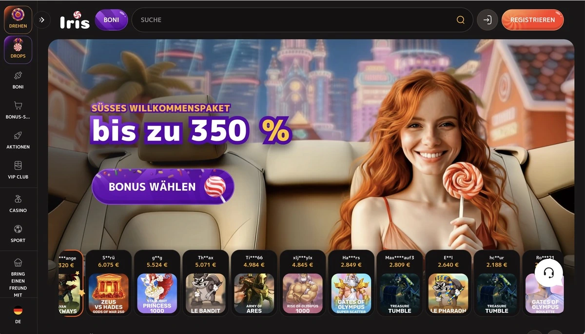 Iris Casino — Multi-Chain USDT-Casino mit Solana-Unterstützung